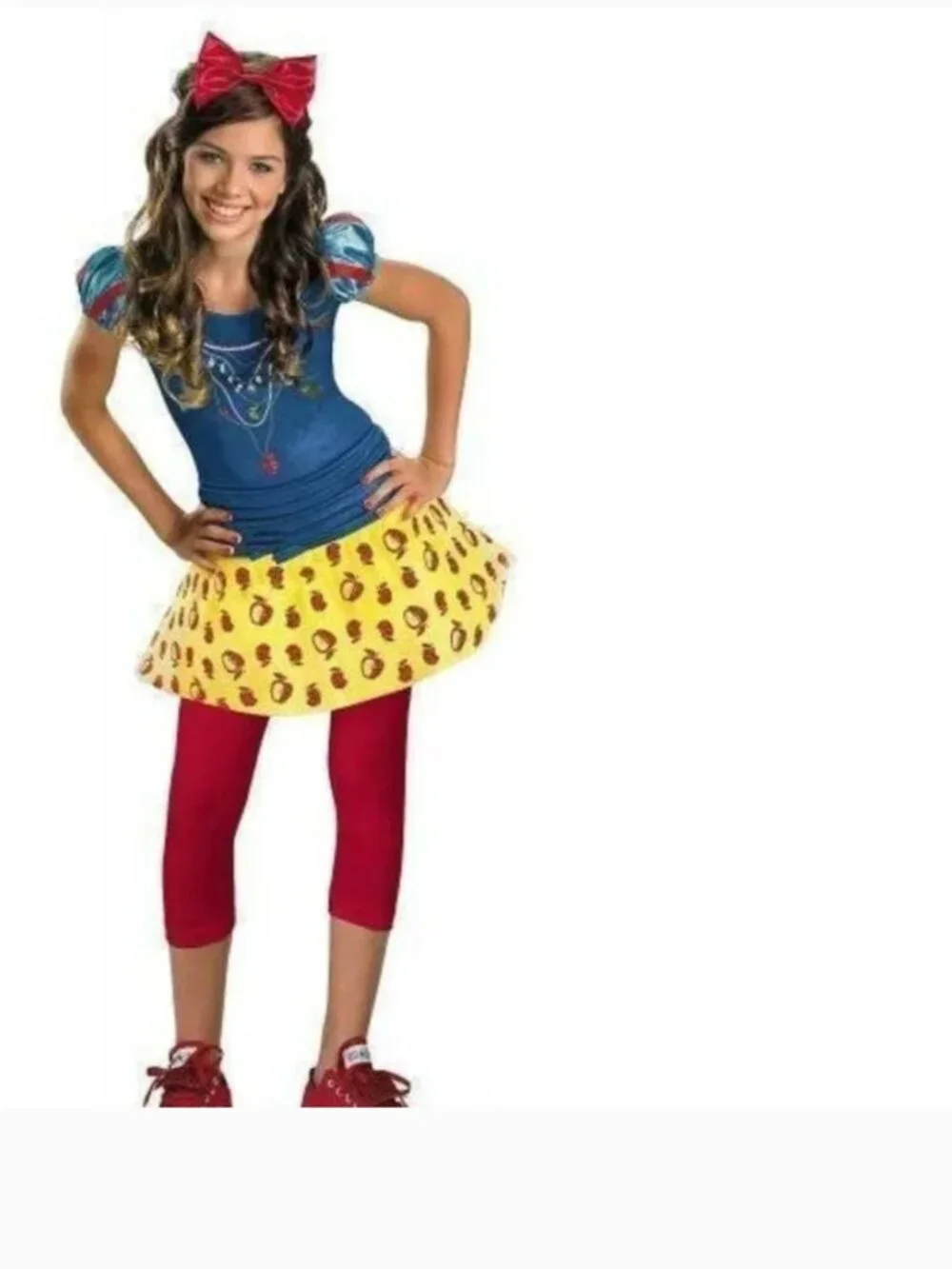 Disney Snow White Halloween Costume 10/12 Princess Dress & Headband 2 Pc Girls